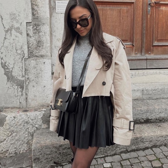 Zara Oversized Cropped Bicker Jacket - Picture 13 of 16